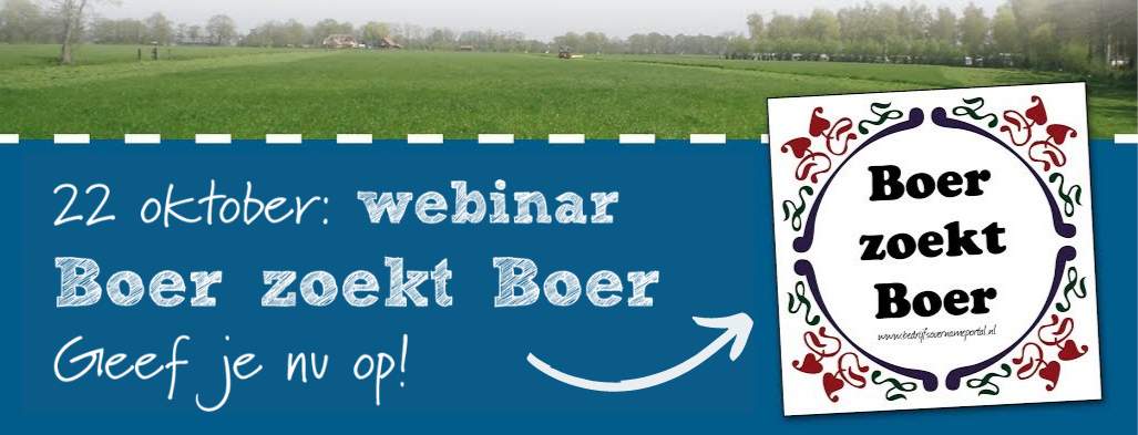 Webinar: Boer zoekt Boer